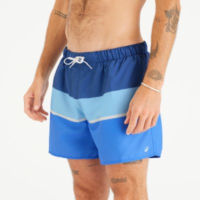 Olaian pánské surfařské kraťasy 100 krátké 15" Strippy modré – Hledejceny.cz