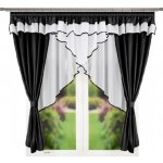 Fliying Voálová záclona s řasící páskou L 624 černá, 400 x 150 cm – Hledejceny.cz