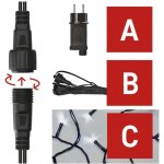 EMOS Základní sada pro spojovací řetězy Standard 10 m venkovní studená bílá časovač – Zbozi.Blesk.cz