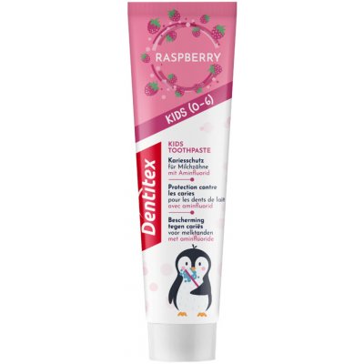 DENTITEX Dětská zubní pasta od 0 do 6 let malinová 100 ml – Hledejceny.cz
