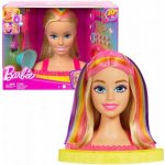 Barbie stylingová hlava neonové duhové blond vlasy – Zboží Dáma Barbie stylingová hlava neonové duhové blond vlasy – Zboží Dáma