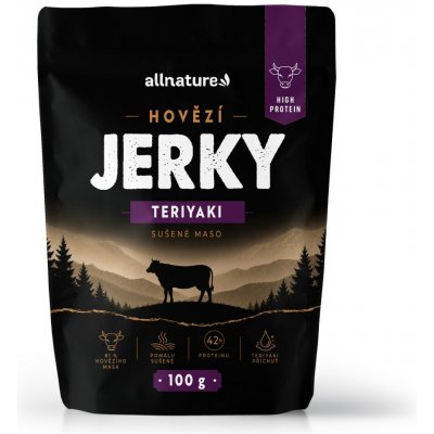 Allnature Beef Teriyaki Jerky 100 g – Hledejceny.cz