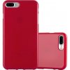 Pouzdro a kryt na mobilní telefon Apple Cadorabo pouzdro pro Apple iPhone 8 PLUS / iPhone 7 PLUS / iPhone 7S PLUS v barvě JELLY Červená Flexibilní TPU silikonový kryt Ultra Slim Soft Back Cover Case Bumper