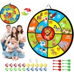 Sada pro hru šipek pro děti terč, bezpečné šipky a míčky Na Suchý Zip – Hledejceny.cz