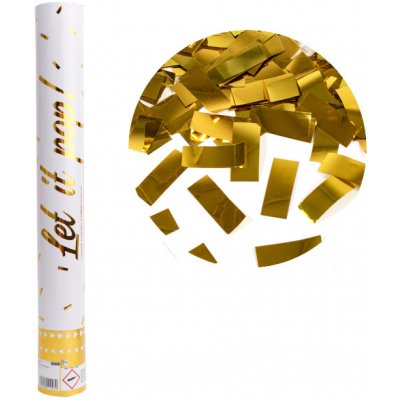 Amscan Konfety vystřelovací proužky zlaté lesklé 40 cm – Hledejceny.cz