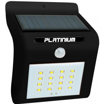 Platinium Nástěnné solární LED světlo 18001 s detektorem pohybu černá