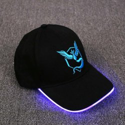 LED čepice pro hráče Pokemon GO modrý tým kšíltovka - Nejlepší Ceny.cz