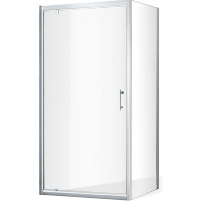 Roth Otevírací jednokřídlé sprchové dveře OBDO1 s pevnou stěnou OBB 80 cm 80 cm OBDO1-80_OBB-80 – Zboží Mobilmania