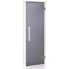 Interiérové dveře A-door Dveře do sauny "A" Satin Grey White 69 x 199 cm