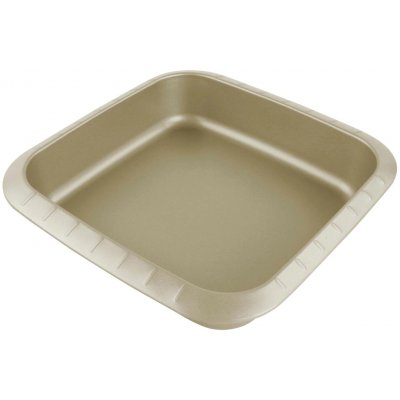 KITCHISIMO FORMA NA KOLÁČ 25X24X5CM ZLATÁ UHL.OCEL – Zboží Mobilmania