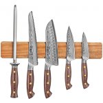 XinZuo Magnetická lišta na nože 40 cm - akácie HezHen – Zboží Dáma