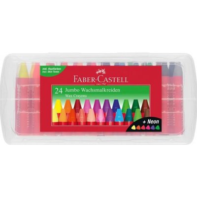 Faber-Castell Voskovky trojhranné Jumbo 24 ks 120034 – Zboží Dáma