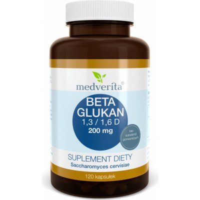 MEDVERITA Beta-glukan 200 mg 120 kapslí – Hledejceny.cz