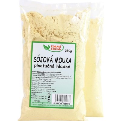 Zdraví z přírody Sojová mouka hladká Plnotučná 250 g – Zboží Dáma