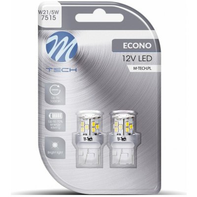 M-Tech ZAROWKA LED W21/5W 21-SMD 2835 BIAL/2SZT – Hledejceny.cz