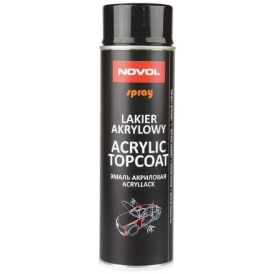 Novol lak Acryl Topcoat 500ml černý lesk – Zboží Mobilmania