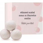 Úklid pro klid Vlněné koule do sušičky - bílé - 3 ks Vůně: bez oleje – Hledejceny.cz