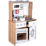 Ecotoys Dětská dřevěná kuchyňka pro děti s doplňky – Zboží Dáma