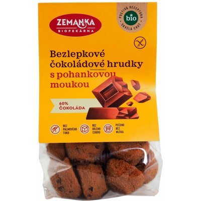 Biopekárna Zemanka Bezlepkové pohankové bio hrudky s čokoládou 100 g – Zboží Mobilmania