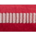 Řasící stuha RS-011 vlnky - výška 7,5 cm - řasení 1:2 – Sleviste.cz