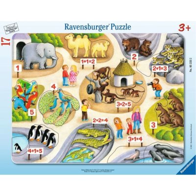 RAVENSBURGER První počty do 5 v ZOO 17 dílků – Hledejceny.cz