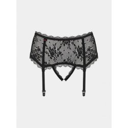 Obsessive Behindy crotchless garter belt, černá