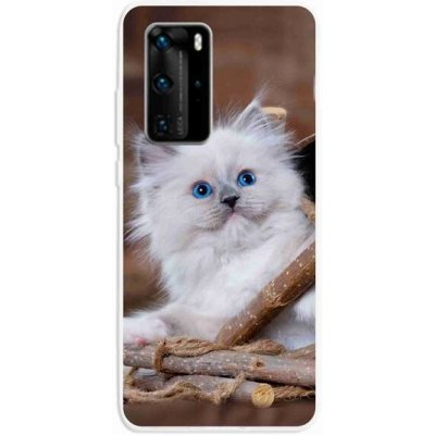 Pouzdro mmCase Gelové Huawei P40 Pro - bílé kotě – Zbozi.Blesk.cz