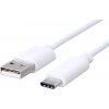 usb kabel C-Tech CB-USB2C-10W USB 2.0 AM na Type-C AM/CM, 1m, bílý