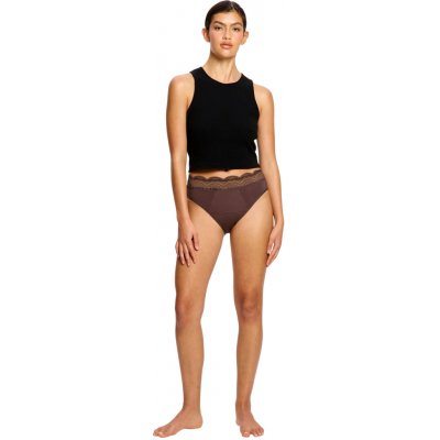 Modibodi Menstruační kalhotky Sensual Hi Waist Bikini Super Mahogany – Sleviste.cz