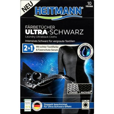 Heitmann Ubrousky pro obnovu černé barvy Ultra 10 ks – Hledejceny.cz
