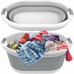 HomePRO Silikonový skládací koš na prádlo silikonová vanička 25L – Sleviste.cz