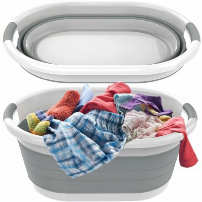 HomePRO Silikonový skládací koš na prádlo silikonová vanička 25L – Sleviste.cz