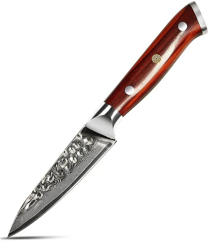 The Knife Brothers Rosewood loupací damaškový nůž 3,5\