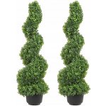 VEVOR Umělá rostlina 2 ks Umělý Zimostráz Věž Topiari Spirala 122 cm – Hledejceny.cz