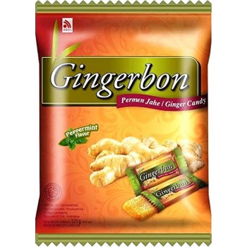 Stykra Gingerbon peprmint - zázvorové bonbony s mátou 125 g
