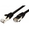 síťový kabel Value 21.99.1961 S/FTP patch kat. 6a, LSOH, 1m, černý