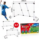 iMex Toys Dětská fotbalová branka 2v1 209 x 142 cm – Hledejceny.cz