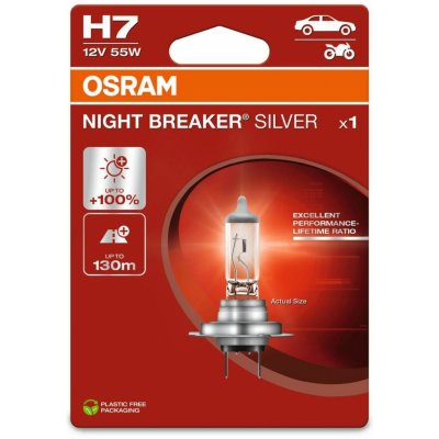 Osram Night Breaker Silver H7 PX26d 12V 55W 64210NBS-1BL – Hledejceny.cz