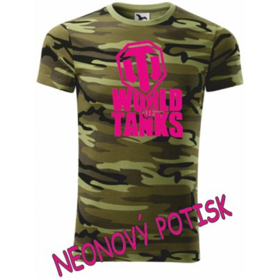 Tričko WORLD OF TANKS camouflage green