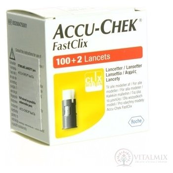 Lancety Accu-Chek Fastclix, 102 ks