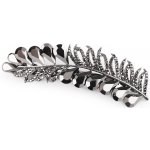 Francouzská spona do vlasů s broušenými kamínky Varianta: black diamond, Balení: 1 ks – Sleviste.cz