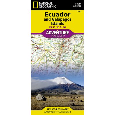 Ekvádor a Galapágy Adventure Map GPS komp. NGS