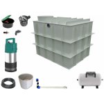 Mravec Plast Nádrž na dešťovou vodu s čerpadlem samonosná hranatá 8 m³ – Zboží Mobilmania