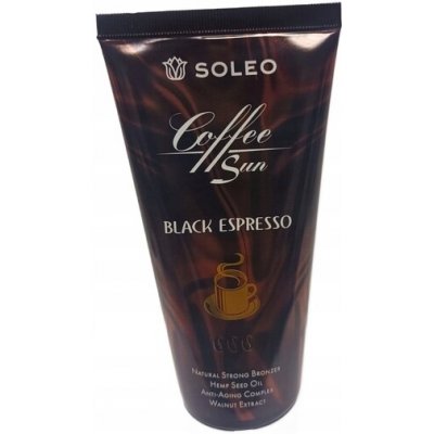 Soleo BLACK ESPRESSO natural strong bronzer krém do solária 150 ml – Zbozi.Blesk.cz