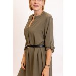 Italy fashion košile Lejla khaki – Zboží Mobilmania