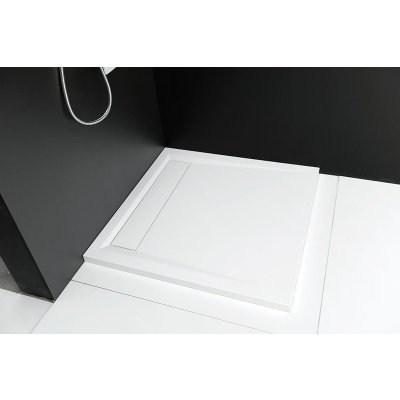 Polysan ARENA 90x90x4cm 71601 se záklopem čtvercová z litého mramoru – Hledejceny.cz