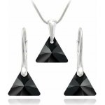 Swarovski Elements Xilion Triangle krystal Stříbrná sada 39174.2 – Zboží Mobilmania