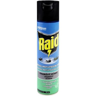 Raid spray proti létajícímu hmyzu s eukalyptovým olejem 400 ml – Zboží Mobilmania