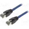 síťový kabel Logilink CQ8096S Patch, S/FTP, Cat 8.1, licna, Cu, LSZH, 10m, modrý