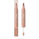 Pupa Milano Fix a olejový lesk na rty 2v1 Vamp! Marker Duo 001 Watery Nude 4 ml – Zboží Dáma